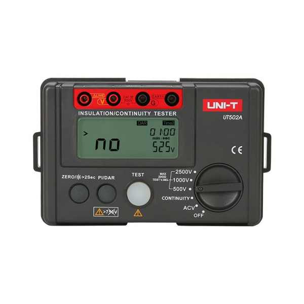 UNI-T UT502A Megohmetro Medidor de Resistencia Aislamiento 2500v