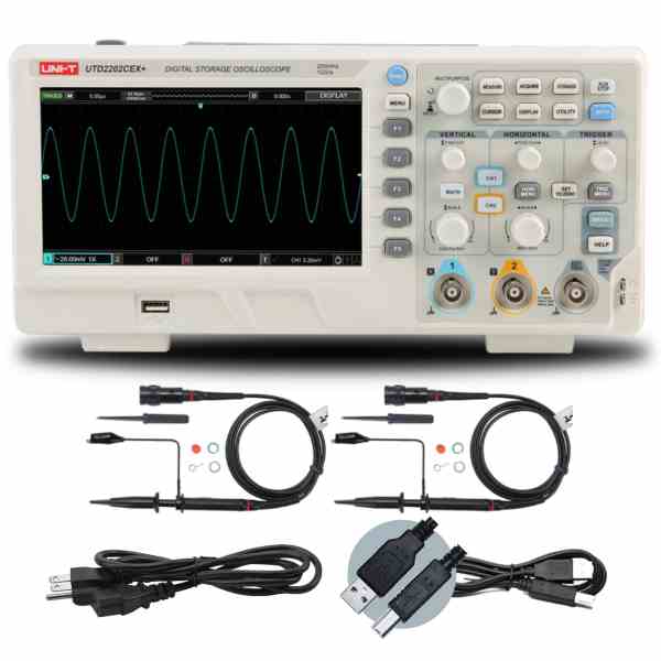 UNI-T Osciloscopio Doble canal UTD2202CEX+